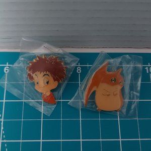 Vintage 2000 Izumi Patamon Digimon Digital Monsters Anime Shirt Hat Enamel Pin